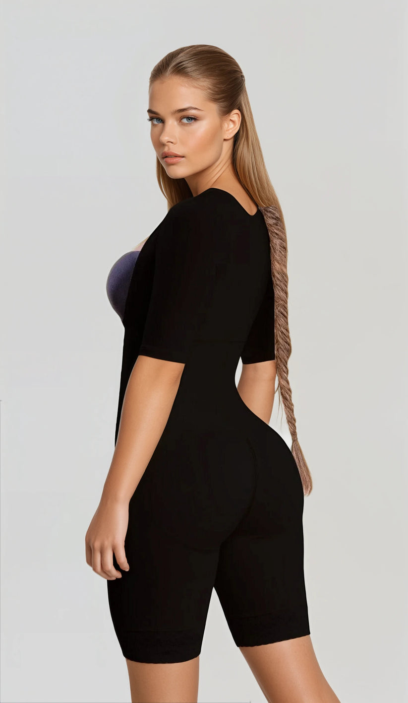 Full Body Mid thigh Shapewear with arm compression-Pos-Surgery