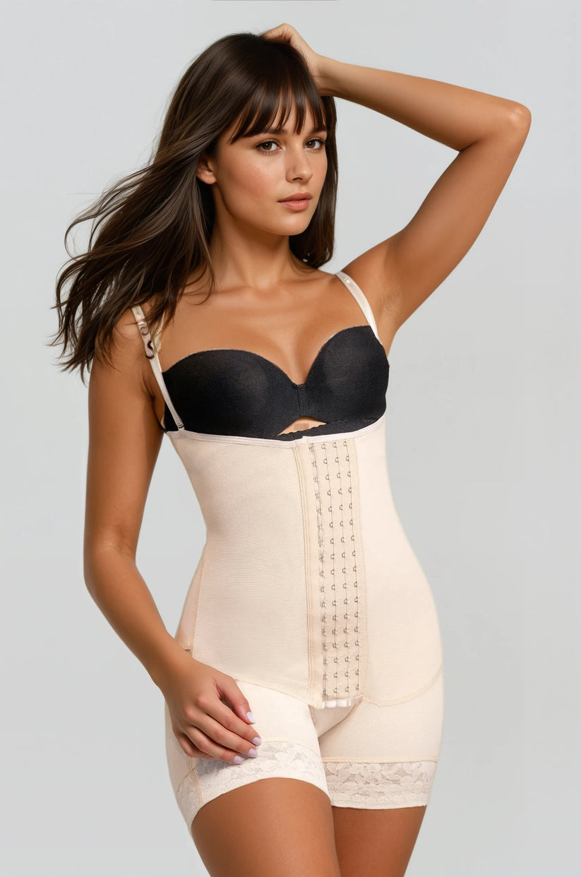 Mid-Thigh Hook & Eye Bodysuit