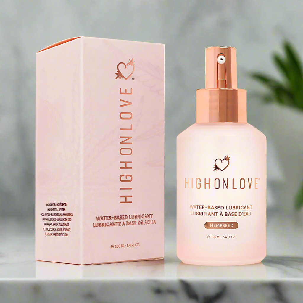 HighOnLove CBD Hempseed Water-Based Lubricant 3.4 oz. LaRue Lingerie HighOnLove CBD Hempseed Water-Based Lubricant 3.4 oz. LaRue Lingerie