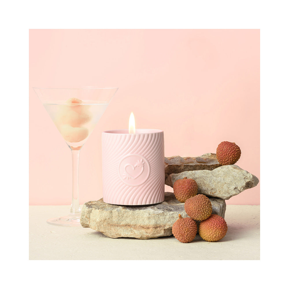 HighOnLove Pink Massage Candle - Lychee Martini