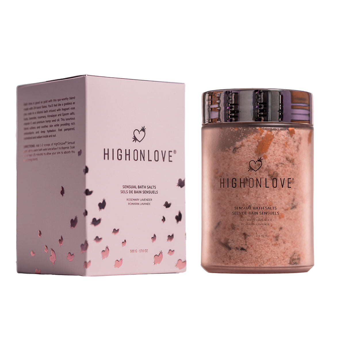 HighOnLove Pink Rose Petals Bath Salts