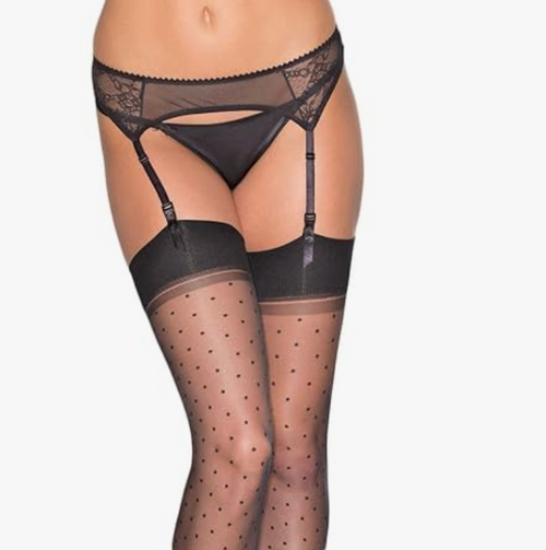 Black  Lace Garter belt