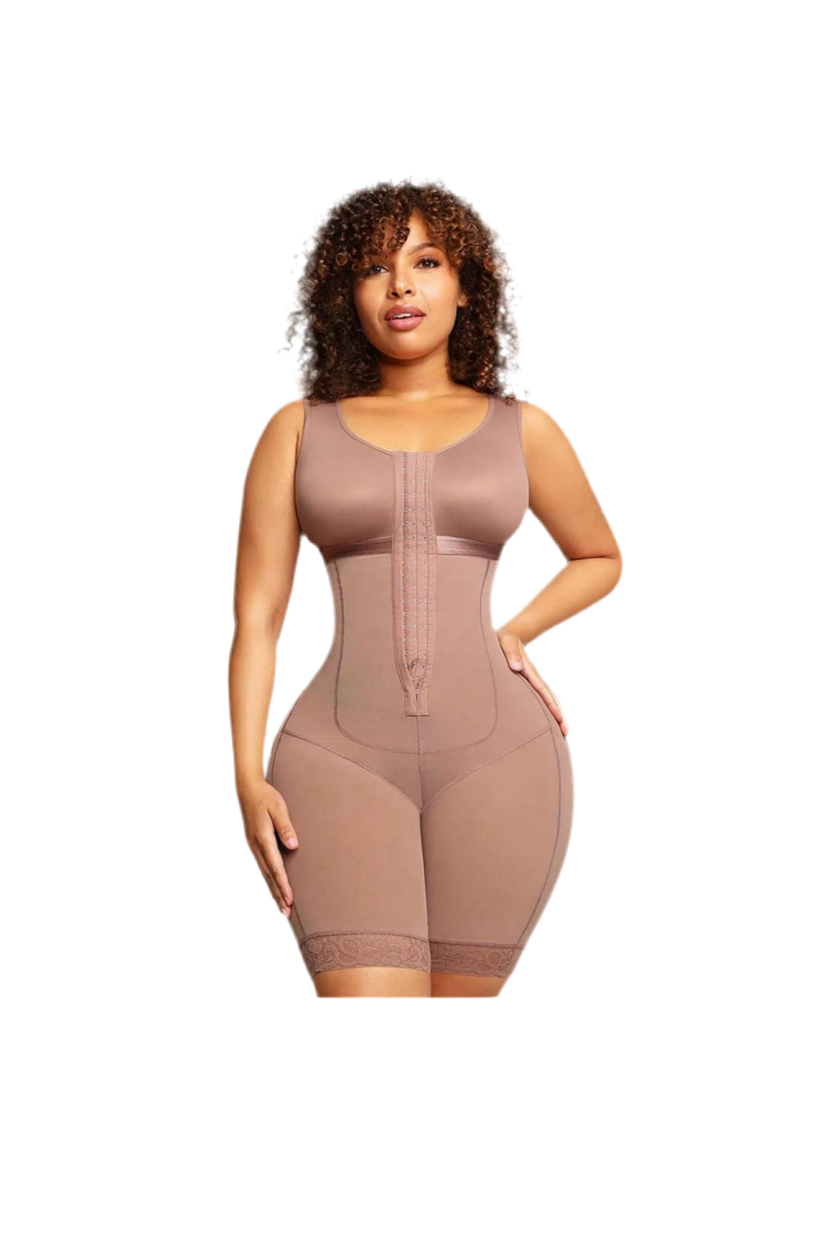 Full Body- Tummy Control Body Shapewear-Black/Nude