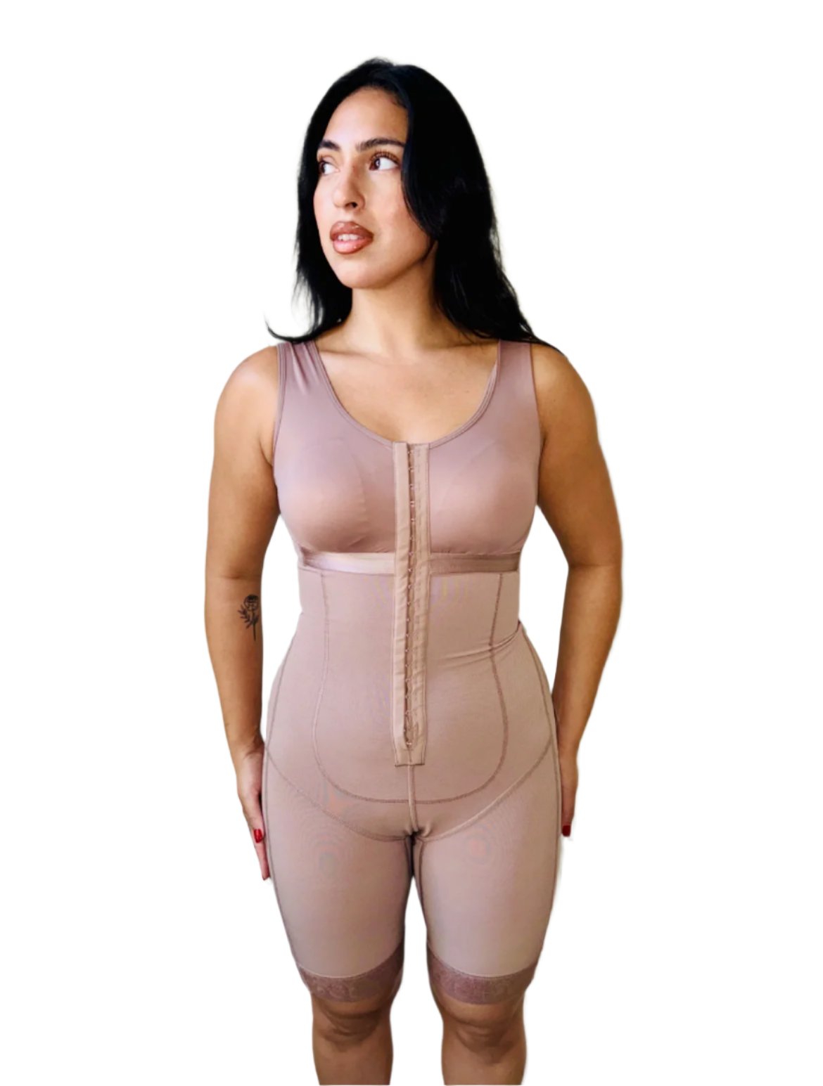 Full Body- Tummy Control Body Shapewear-Black/Nude