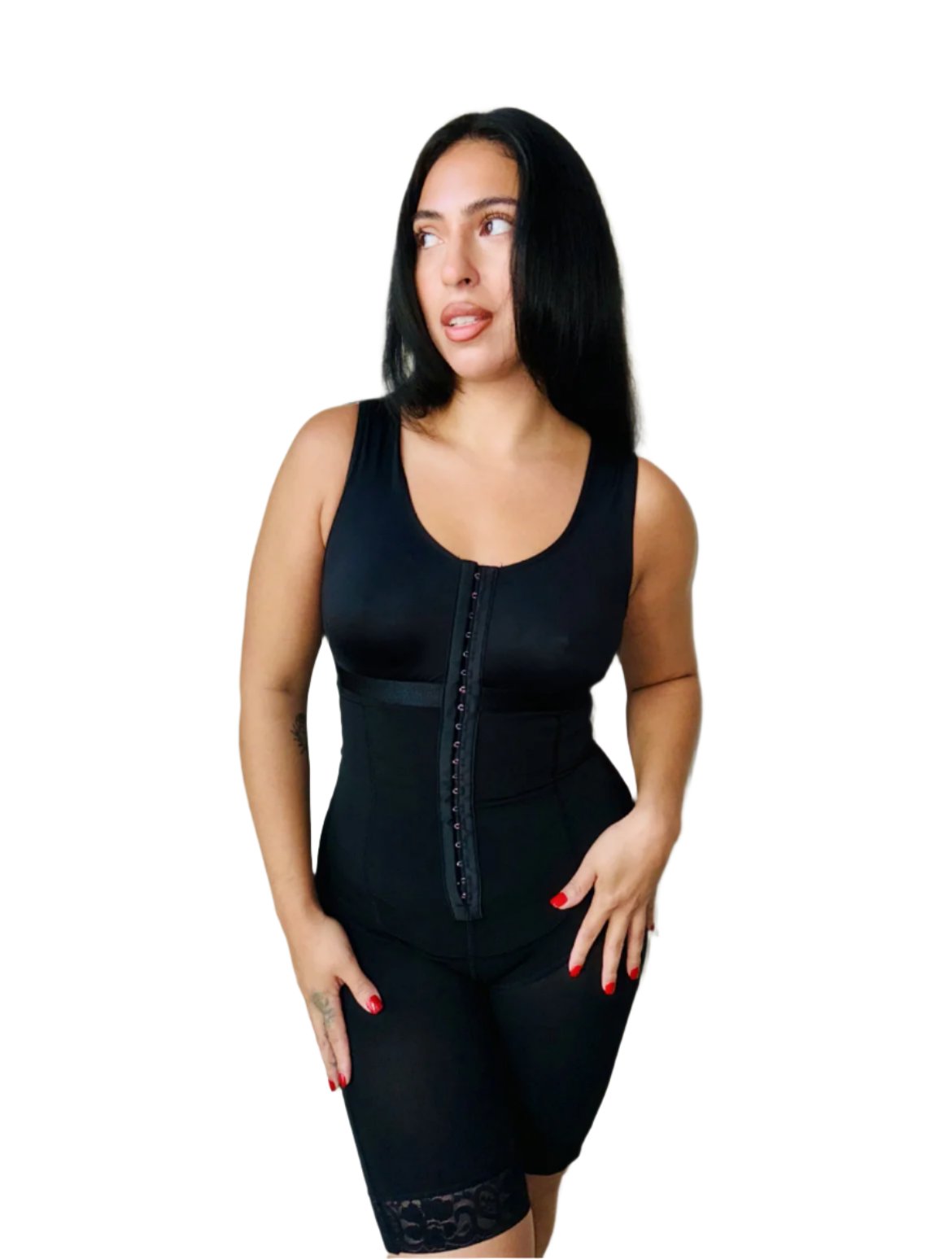 Full Body- Tummy Control Body Shapewear-Black/Nude