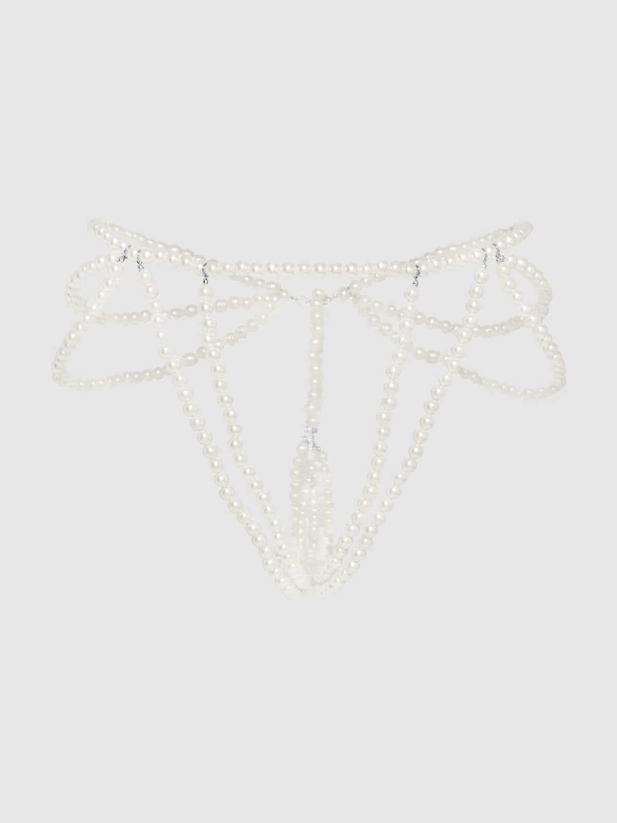 Pearl lingerie panty accessory