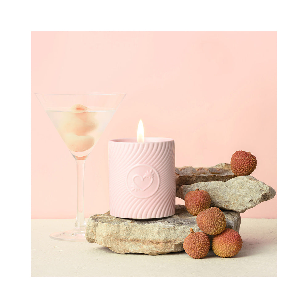 HighOnLove Pink Massage Candle - Lychee Martini
